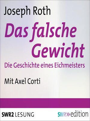 cover image of Das falsche Gewicht